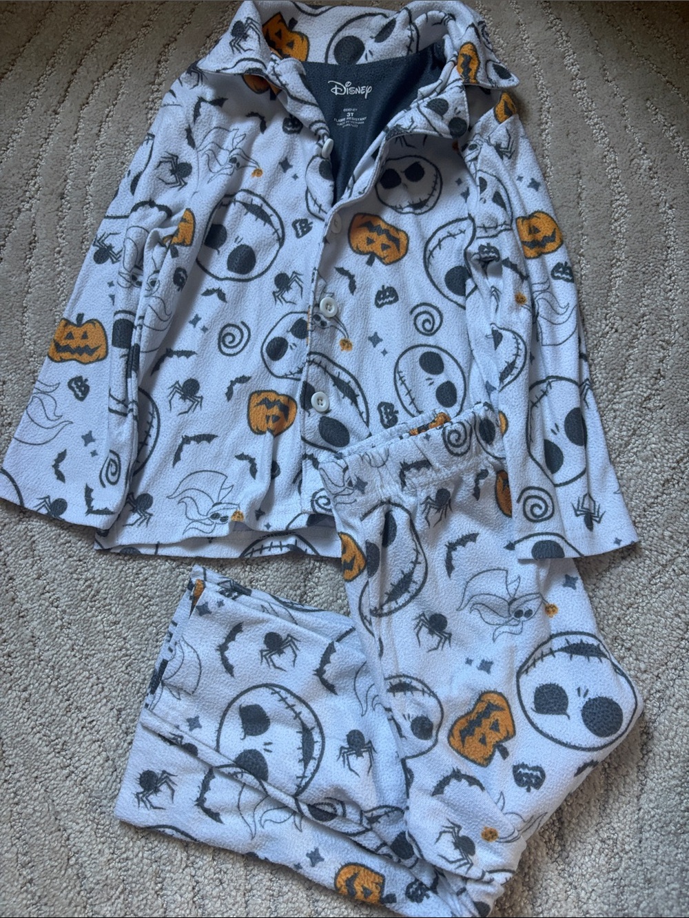 Disney Nighmare Before Christmas Fleece Pajamas